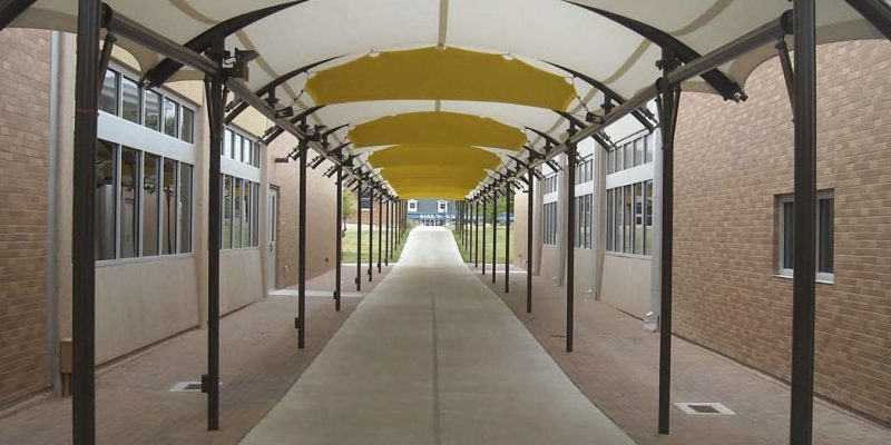 Walkway Covering Structure in Delhi – Tensile Structure