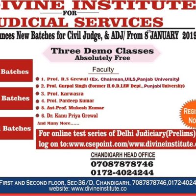 Divine Institute CLAT Coaching In Chandigarh